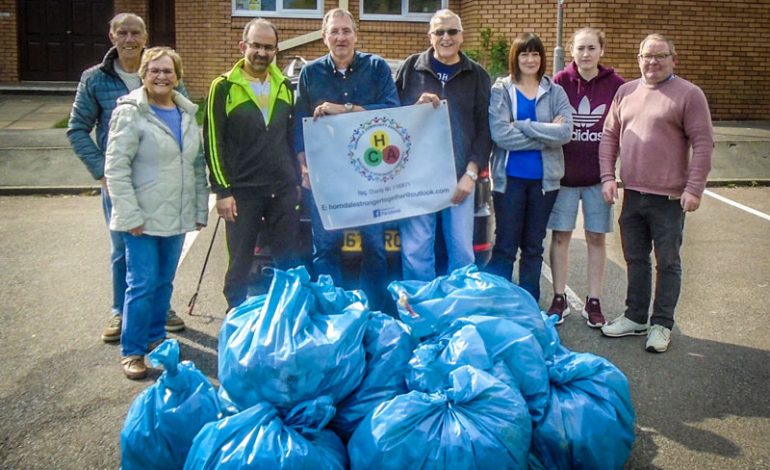 15 bags of rubbish collected during litter-pick
