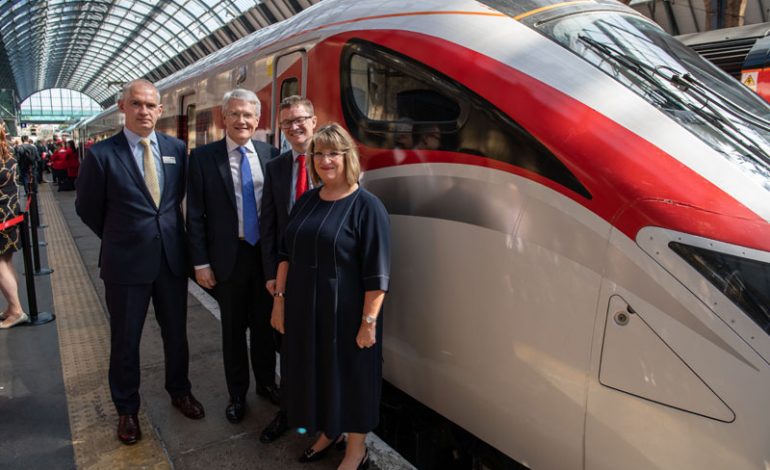 Aycliffe-built Azuma train enters service