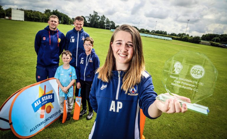 Young coach Alex is rewarded for her outstanding service to cricket
