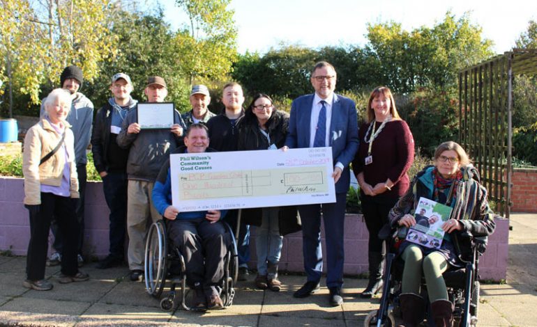 MP digs deep to support Aycliffe community garden