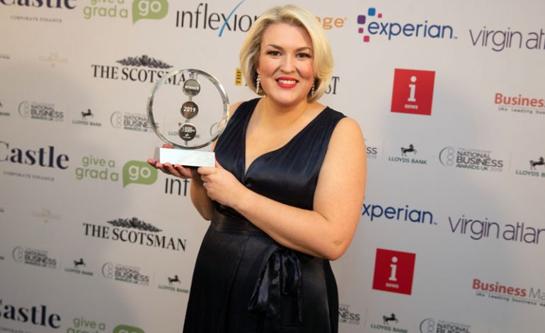 Sara Davies is honoured with national Outstanding Contribution award