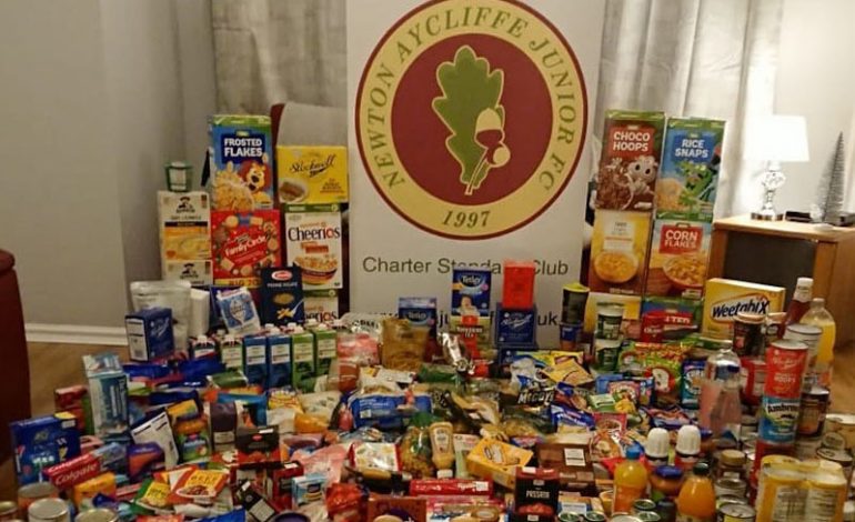 Youth teams collect for food banks