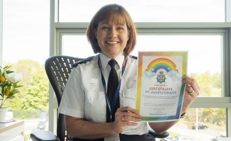 Police issue Certificates of Achievement to school pupils to thank them helping to keep people safe during lockdown