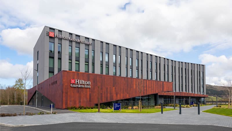 Roman completes bathrooms at Snowdonia’s new Hilton Garden Inn