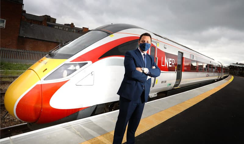 Aycliffe-built Azuma train arrives in Middlesbrough for driver training