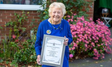 Aycliffe Angel is honoured for her war service – on her 100th birthday!