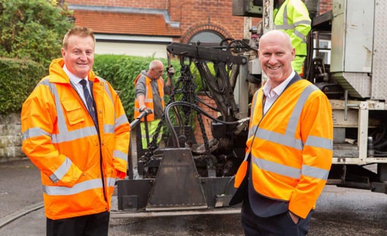 Road resurfacing scheme complete