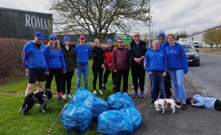 Local runners organise business park litter pick