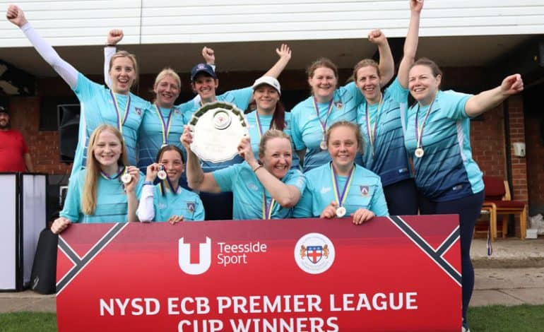 Newton Aycliffe senior ladies team win unique treble