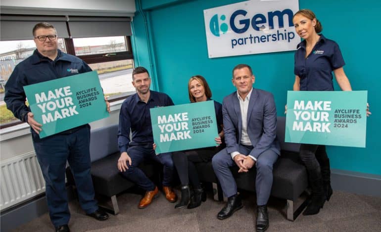 GEM of a partnership as County Durham firm backs Aycliffe Business Make Your Mark Awards