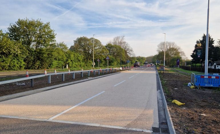 Work to improve three key A167 junctions completed