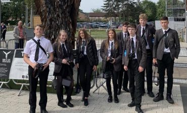 Aycliffe students visit Knife Angel on photography trip